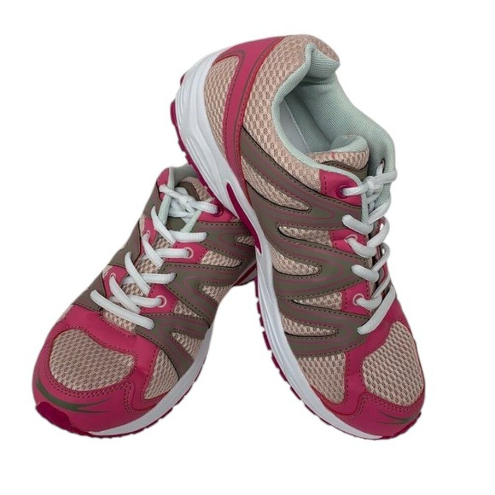 Breast Cancer Awareness Pink Gray Wht Ribbon Shoes